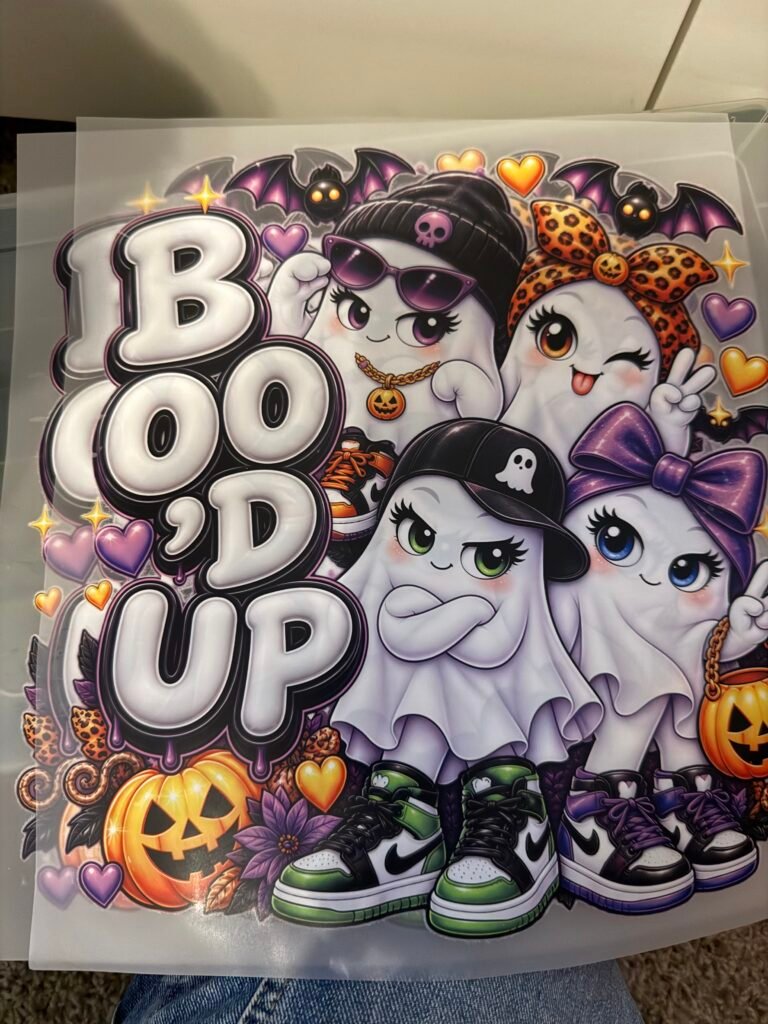 Boo'd Up Halloween Ghosts DTF Transfer