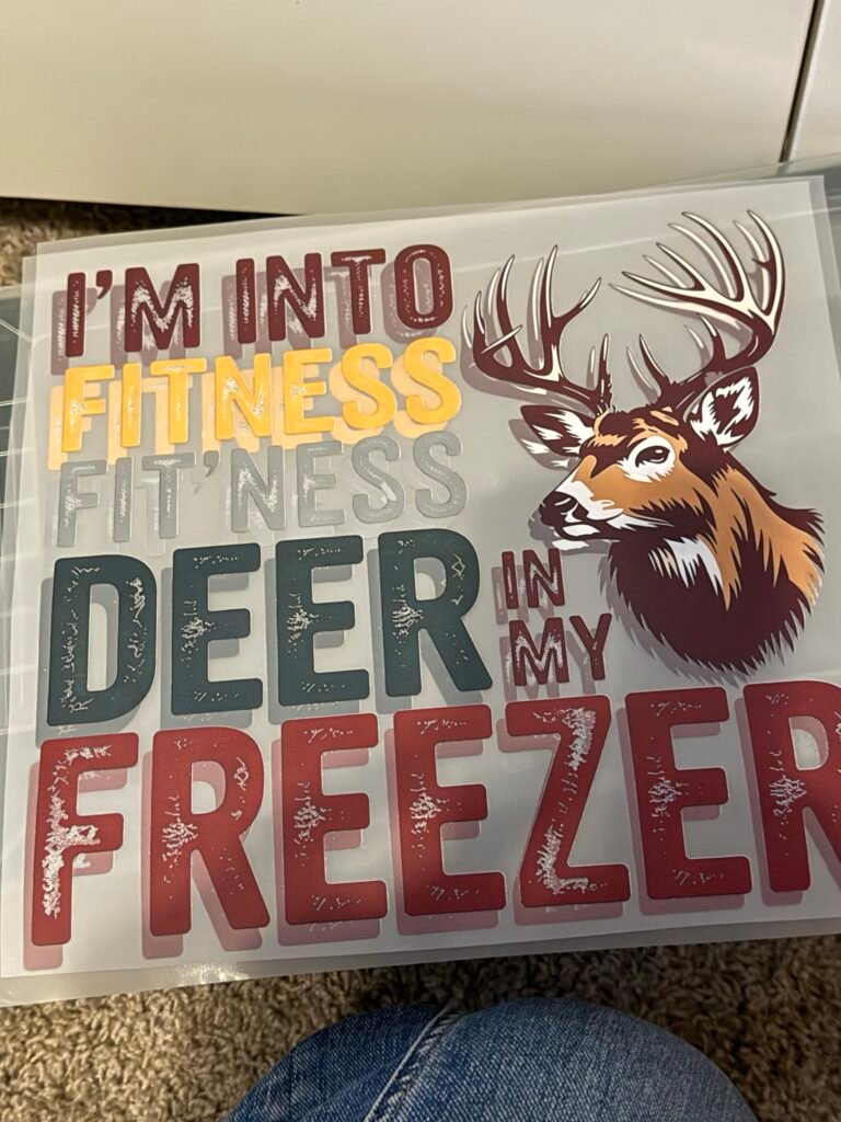 I'm Into Fitness – Fitness Deer in My Freezer DTF Transfer
