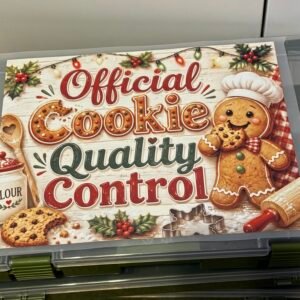 Official Cookie Quality Control Christmas DTF Transfer