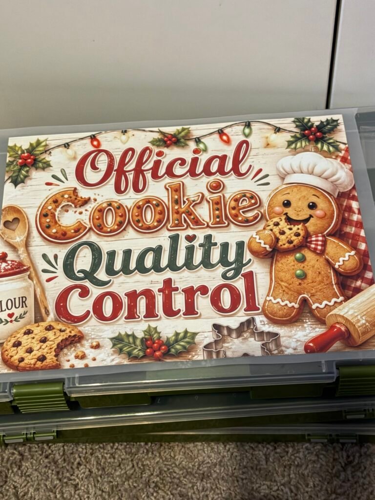 Official Cookie Quality Control Christmas DTF Transfer