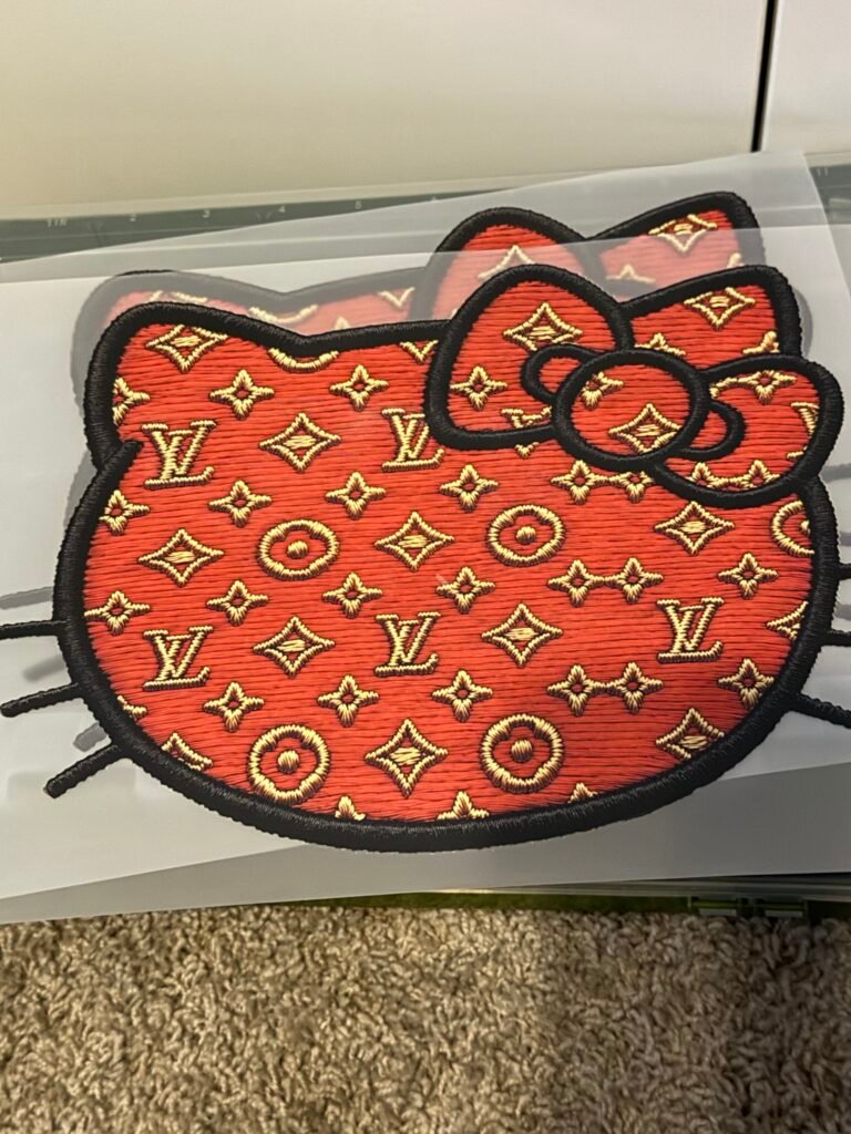 Red LV Hello Kitty Designer-Inspired DTF Transfer