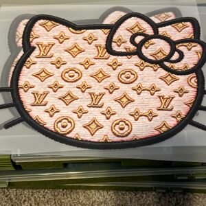 Pink LV Hello Kitty Designer-Inspired DTF Transfer