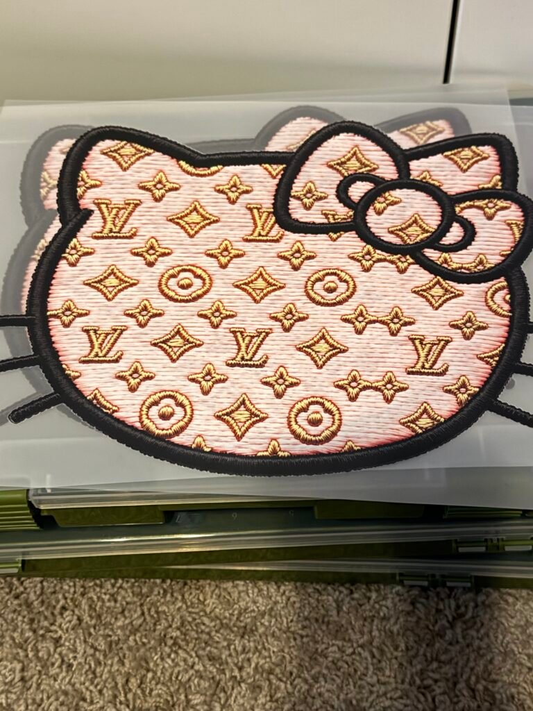 Pink LV Hello Kitty Designer-Inspired DTF Transfer