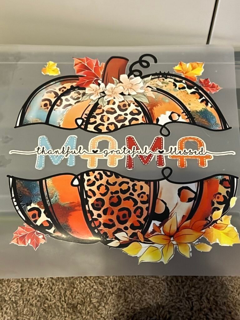 Thankful Grateful Blessed Mama DTF Transfer