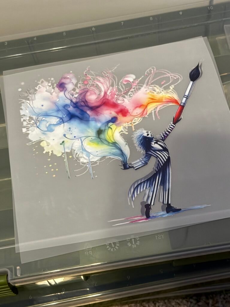 Beetlejuice Color Splash Artist DTF Transfer