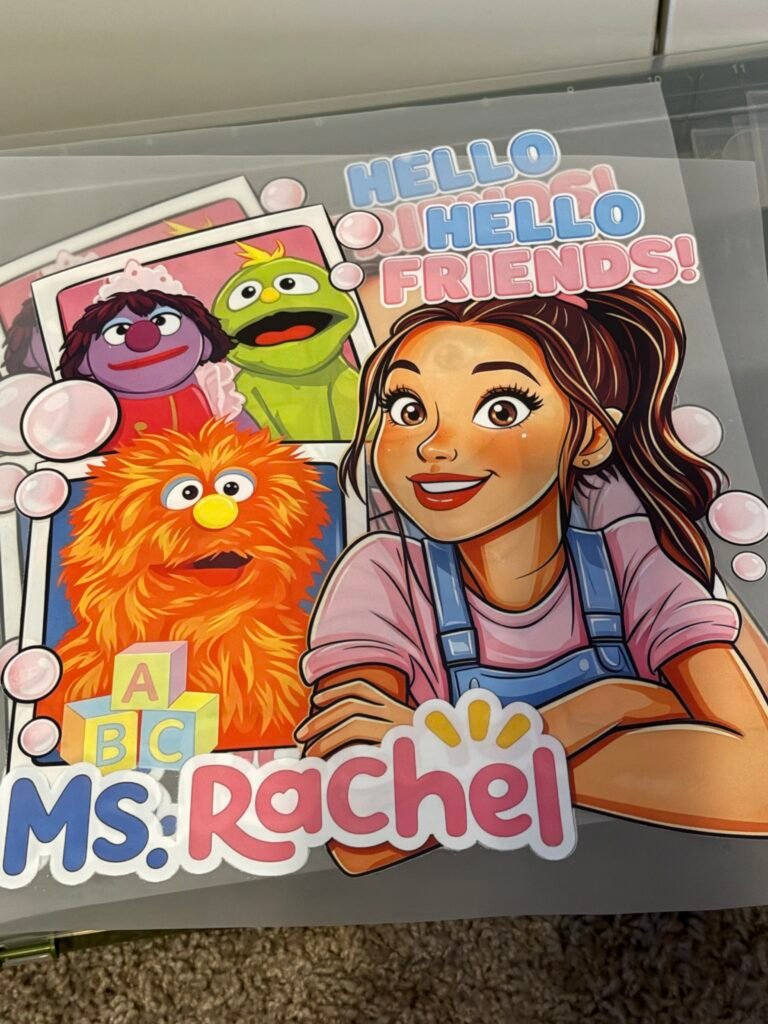 Ms. Rachel Hello Friends DTF Transfer