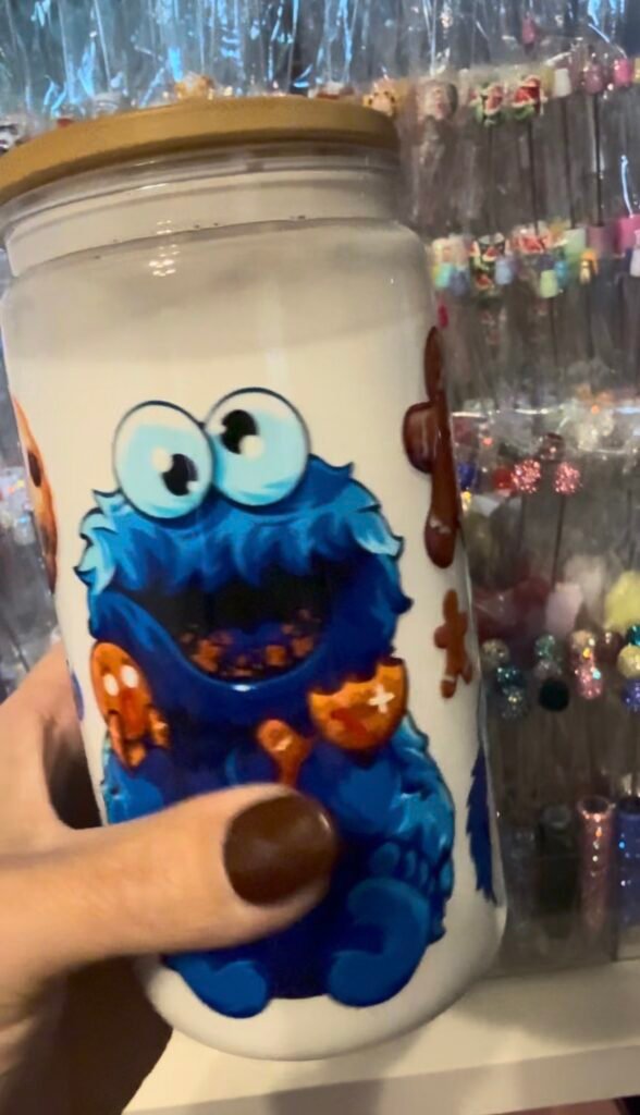 Cookie Monster 16oz Milk Tumbler